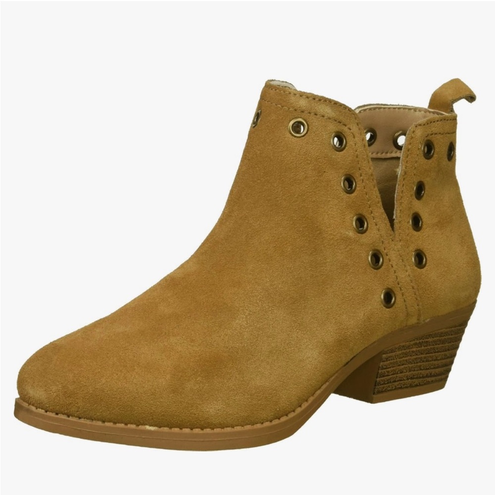 Skechers Women's Lasso Auger Short‎ Deco Eyelet Ankle Boot Tan Size 11